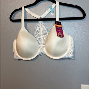 Maidenform Cream Lace Racerback T-Shirt Bra